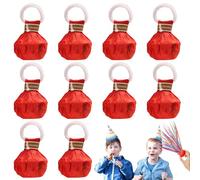Lot de 10 boutons-pression en papier coloré pour faire sauter des serpentins, rubans amusants en papier, serpents d'anniversaire