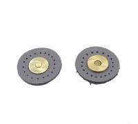 Lot de 10 boutons-pression magnétiques ronds pour sac à main et sac à main - Accessoires de couture - Bricolage du cuir - Gris