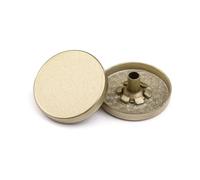 Lot de 10 boutons-pression métalliques plats sans couture, adaptés aux vestes, doudounes, accessoires de réparation, décoration de couture DIY,17 mm