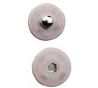 Lot de 10 boutons pression ronds à coudre, boutons décoratifs avec revêtement en tissu, boutons métalliques, boutons de rechange, boutons snaps pour vêtements DIY, manteaux, artisanat en cuir, sac à
