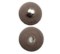 Lot de 10 boutons pression ronds à coudre, boutons décoratifs avec revêtement en tissu, boutons métalliques, boutons de rechange, boutons snaps pour vêtements DIY, manteaux, artisanat en cuir, sac à