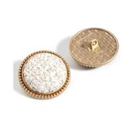 Lot de 10 boutons recouverts pour cardigan, tige ronde, accessoires de couture pour patchwork,Couleur 2,25 mm - 10 pièces