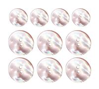 Lot de 10 boutons ronds en forme de coquillage pour vêtements | Design de coquillage de rivière naturel à 2 trous | Ensemble de boutons à coudre pour gilet, costume, manteau, pull, coupe-vent, loisirs