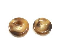Lot de 10 boutons ronds en résine à quatre trous, parfaits pour décorer un pull ou un blazer,Kaki,34 mm