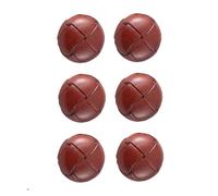 Lot de 10 boutons ronds recouverts de cuir - 15 mm à 28 mm - Pour vêtements, canapé, décoration, loisirs créatifs