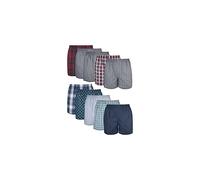 Lot de 10 boxers pour hommes Gildan, sous-v tements mixtes, rouge/bleu, assortis