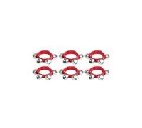 Lot de 10 Bracelets à grelots, musicaux for Les Chevilles, Instrument Rythme for Enfants, fête Noël pour Chevilles(Red)