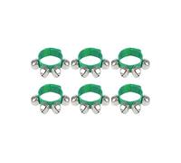 Lot de 10 Bracelets à grelots, musicaux for Les Chevilles, Instrument Rythme for Enfants, fête Noël pour Chevilles(Green)