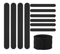 Lot de 10 bracelets à slap en silicone - Multicolores - Porte-rouleau de papier - Pour cadeaux de fête scolaire