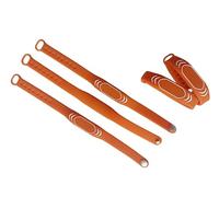 Lot de 10 bracelets de contrôle d'accès intelligents en silicone RFID sans contact avec puce M1 13,56 MHz (orange)