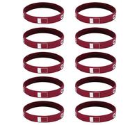 Lot de 10 bracelets élégants en silicone pour événements de football 2026 avec couleur nationale vive pour les amateurs de sport, One Size, Silicone