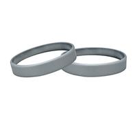 Lot de 10 bracelets en silicone, tailles jeunes, couleurs variées (argent)