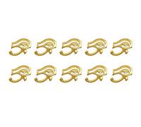 Lot de 10 breloques pour ongles sur le thème de l'Égypte - Style punk - Décorations pour ongles en acrylique - Couverture complète - À presser