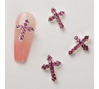 Lot de 10 breloques rétro en alliage avec strass - Style punk gothique - Pour pierres en alliage acrylique