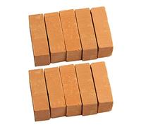 Lot de 10 briques en porcelaine rouge pour décoration d'architecture