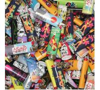 Lot de 10 Briquets Bic Maxi J26 Dépareillés - Décors Mélangés