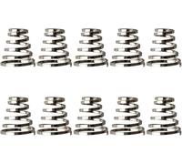 Lot de 10 broches de roue de vélo en acier inoxydable argenté - Ressort de roue de vélo de montagne - Levier à dégagement rapide - Ressort de roue de vélo en acier inoxydable - Roues et accessoires