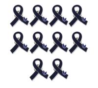 Lot de 10 broches de sensibilisation avec fermoir arrière en forme de papillon pour vêtements, robes, vestes, chapeaux, pinces papillon, One Size, Comme décrit
