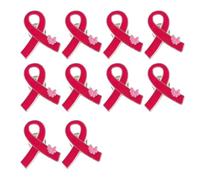 Lot de 10 broches de sensibilisation avec fermoir arrière en forme de papillon pour vêtements, robes, vestes, chapeaux, fermoirs en alliage, taille unique, Comme décrit