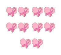 Lot de 10 broches de sensibilisation en forme de ruban en métal avec fermoir à l'arrière, accessoires de bijoux pour décoration de vêtements, broches polyvalentes