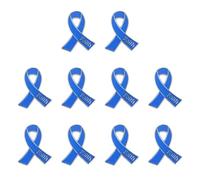 Lot de 10 broches élégantes à breloques en forme de lettre de foi avec accents de ruban pour accessoires élégants, taille unique, Comme décrit