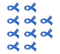 Lot de 10 broches élégantes en forme de lettre avec ruban en alliage pour offrir des bijoux de foi, taille unique, Comme décrit