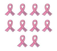 Lot de 10 broches élégantes en forme de ruban, idéales pour offrir des bijoux de foi, taille unique, Comme décrit