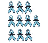 Lot de 10 broches en forme de moustache en ruban d'huile pour un port confortable pour les collectes de fonds et les anniversaires de mariage Accessoires d'événement élégants pour femme, taille unique