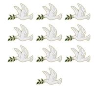 Lot de 10 broches en forme de symbole de paix avec branches d'arbre pour mariages, réunions d'affaires, quotidien, bijoux élégants