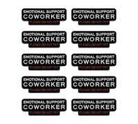 Lot de 10 broches humoristiques en alliage Zn pour professionnels Noir