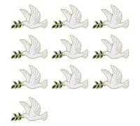 Lot de 10 broches légères en forme de branche d'arbre avec symbole de paix pour un usage quotidien, bijoux élégants