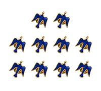Lot de 10 broches multifonctionnelles en forme de colombes en alliage texturé pour fêtes et tenues décontractées, Métal