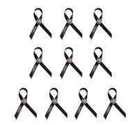 Lot de 10 broches noires polyvalentes compatibles avec robe de travail, sans métal, confortable, pour un usage quotidien, sans rayures, taille unique, Comme décrit