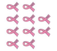 Lot de 10 broches tendance ornées de ruban en alliage - Idéales pour les vêtements décontractés ou formels - Cadeau de foi, taille unique, Comme décrit