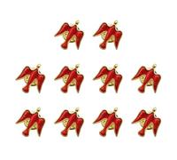 Lot de 10 broches unisexes en alliage pour pull, vêtements, bijoux, petites colombes, convient pour des tenues élégantes, accessoire de fête, taille unique, Comme décrit