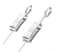 Lot de 10 brochettes à suspendre en acier inoxydable pour une répartition constante de la chaleur pendant la cuisson en plein air