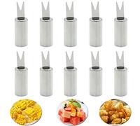 Lot de 10 brochettes en acier inoxydable YUTOU pour épis de maïs Pour épis de maïs Fourchettes de maïs Fourchettes de maïs Fourchettes à maïs Fourchettes à maïs Brochettes à shish kebab