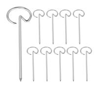 Lot de 10 brochettes verticales pour friteuse à air chaud - Brochettes robustes en acier inoxydable - Pour barbecue, viande, poisson, poulet - Accessoires de barbecue réutilisables