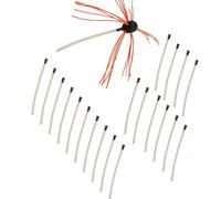 Lot de 10 brosses de nettoyage de tuyaux de 43 cm pour éliminer efficacement l'amassement du charbon et améliorer la combustion et les réserves de charbon recyclables Transparent