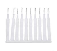 Lot de 10 brosses de nettoyage pour pommeau de douche en nylon flexible pour nettoyer les trous d'interstice, baguette anti-encrassement pour petits trous, aérographe, robinets et aérations