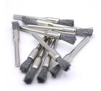 Lot de 10 brosses en acier inoxydable pour ponceuse Dremel Proxxon 5 mm