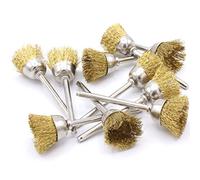 Lot de 10 brosses en laiton Ø 15 mm pour ponceuse Dremel Proxxon
