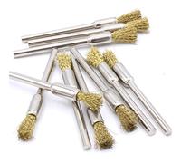 Lot de 10 brosses en laiton 5 mm pour ponceuse Dremel Proxxon