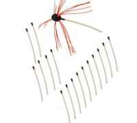 Lot de 10 brosses flexibles de 43 cm avec poils en polyamide pour un nettoyage efficace de la sortie du foyer et du sèche-linge - Améliore la sécurité et la ventilation