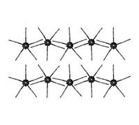 Lot de 10 brosses latérales compatibles avec Roborock S7 Series S7 S7+ S7 MAXV Ultra S8 Pro Ultra S8 S8+ Q7 Max Q7 Max+ Q5 E2 E3 E4 S4 S5 S6 Lot de 10 brosses latérales de rechange (S7 Noir Brosse