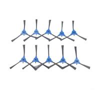 Lot de 10 brosses latérales de rechange compatibles avec Cecotec Conga Y8 Y80 et Xtreme Robot Aspirateur Nylon Plastique Outil de nettoyage d'angle Noir