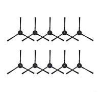 Lot de 10 brosses latérales de rechange pour aspirateur Cecotec pour robot X50 - Poils en nylon coudés - Accessoires de nettoyage des bords et des coins - Convient aux sols durs et aux tapis à poils