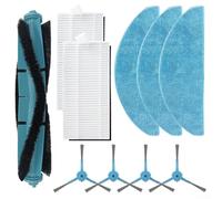 Lot de 10 brosses latérales principales de rechange pour aspirateur pour Conga 7490 Immortal Home, pour X-Treme