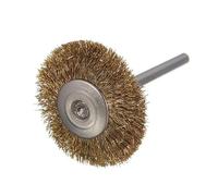 Lot de 10 brosses rondes en fil de laiton, compatibles avec Dremel, 25 mm