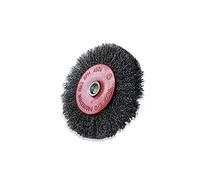Lot de 10 brosses rotatives circulaires métalliques sur tige Ø 100 mm | Fil acier dur Ø 0,30 mm |Epaisseur 12 mm | 2 rangs | Pour perceuse ou visseuse à mandrin | Kibros 2610AT12x10